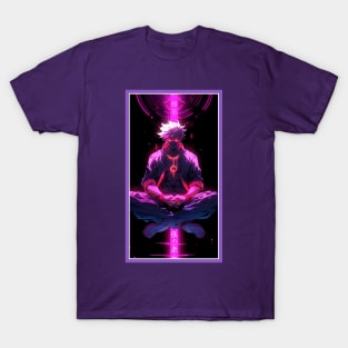 Anime Hero Power Meditation | Quality Anime Artwork | Anime Power Energy Meditation |  Manga Anime Art T-Shirt